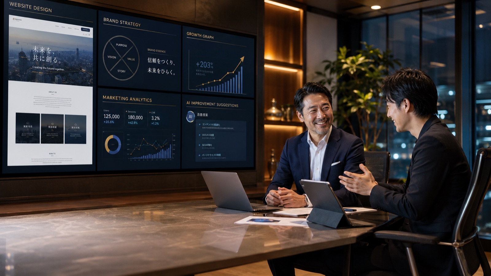 会社の未来を伝える場所です。